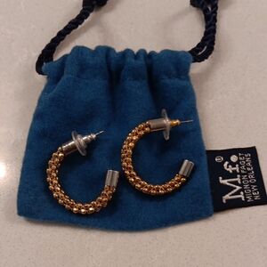 Mignon Faget Halo Gold Look and Silver Earrings